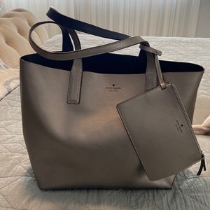 Kate Spade reversible tote and wallet
